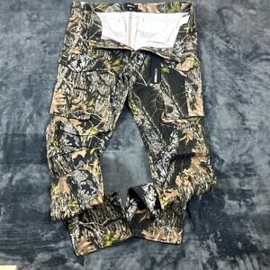 Nova Men Get Real With Me Green Camo Outdoor Cargo Straight Pants Size 34